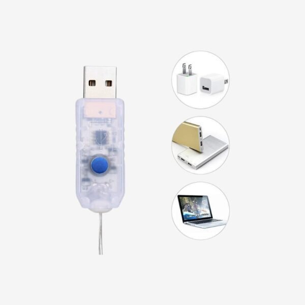 شريط ليد بريموت كنترول USB اللوان